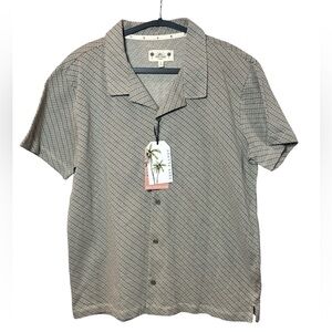 Free Planet Men’s Cotton Button Up Shirt L‎ Sustainable NWT